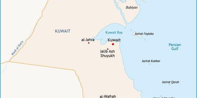 La carte de al zour koweït