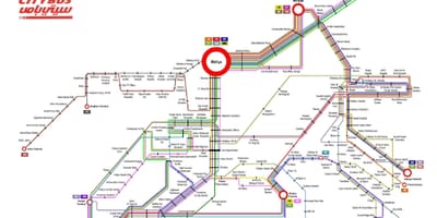 Koweït city bus 999 la carte de l'itinéraire