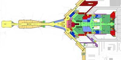 L'aéroport international de koweït carte