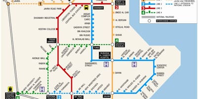 La carte de kuwait métro