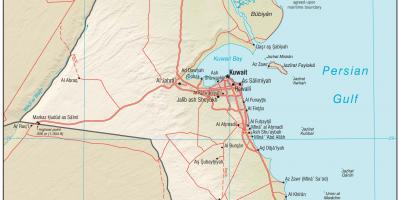 Koweït emplacement de carte